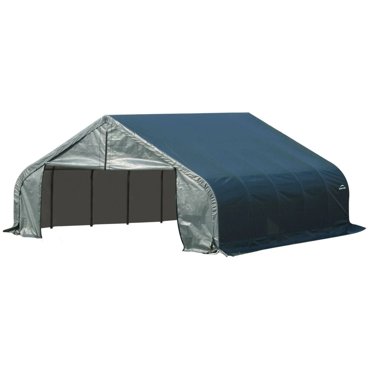 ShelterLogic 80006 Green 18'x28'x9' Peak Style Shelter