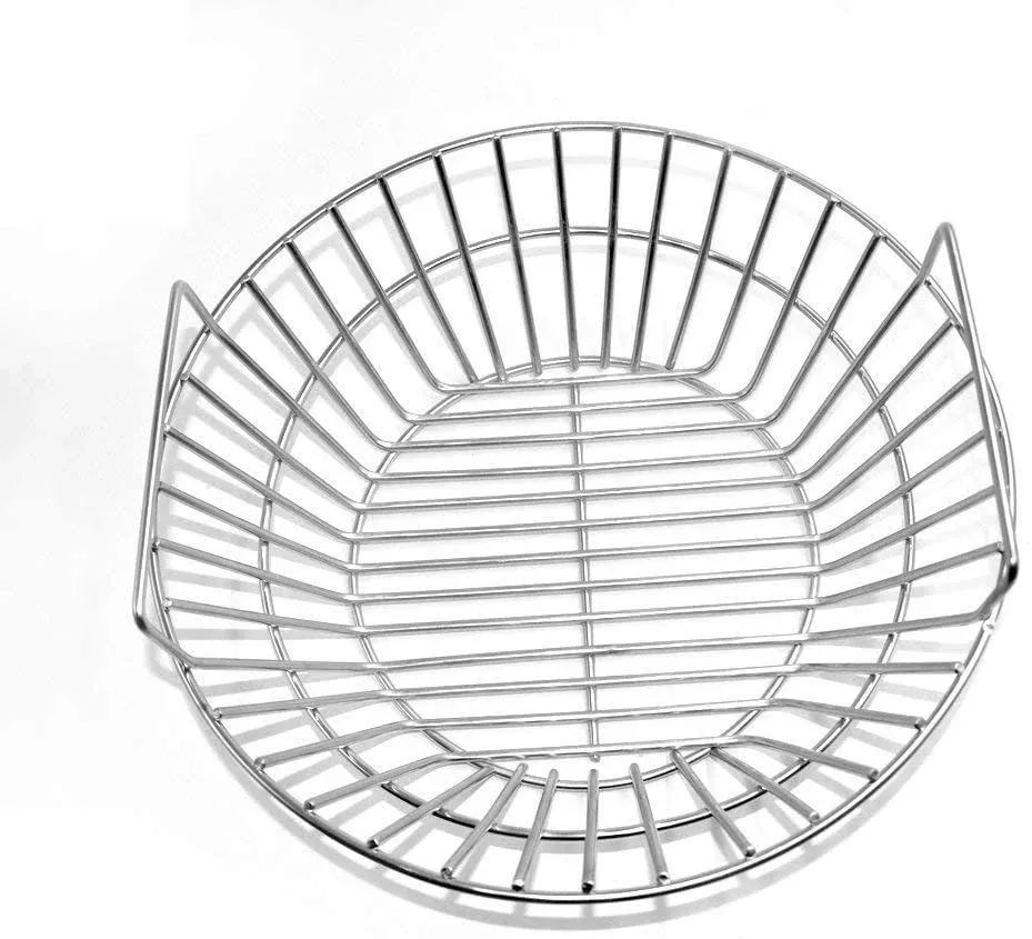 Stainless Steel Charcoal Ash Basket Fits for Large BGE, Kamado Joe Classic