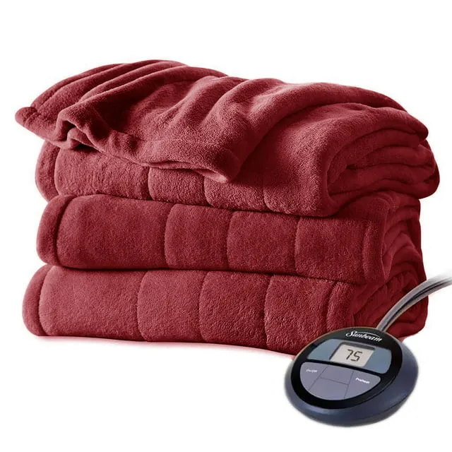 Sunbeam Royal Luxe Cabernet Heated Blanket - Twin