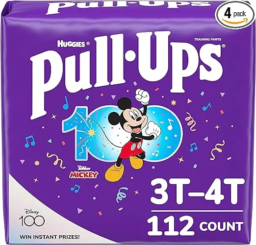 Huggies Pull-Ups Training Pants for Boys, 3T-4T 32-40 Pounds (116 Count)