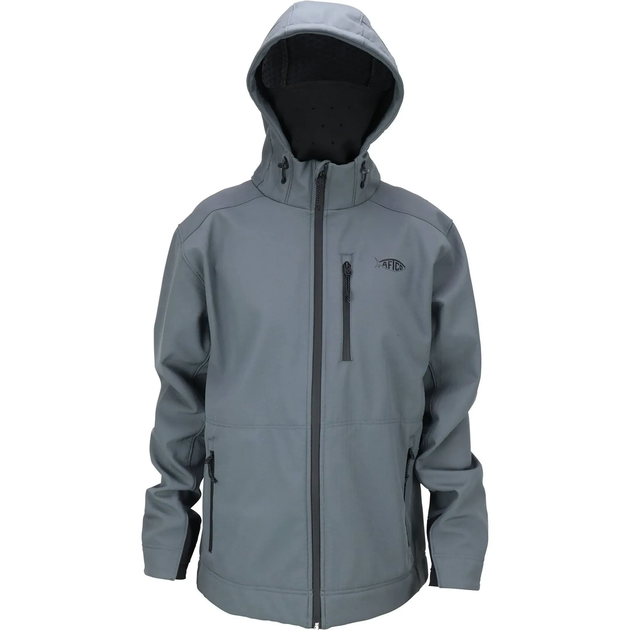 AFTCO Reaper Softshell Windproof Zip Up Jacket Charcoal / L