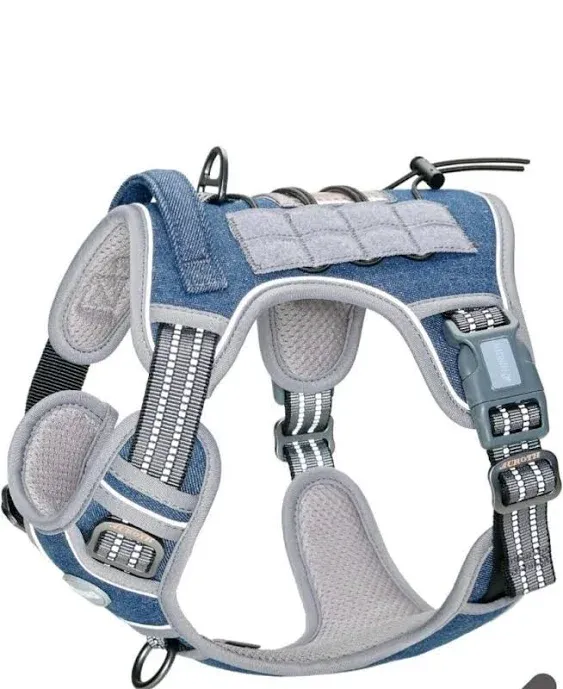 Auroth Tactical Dog Harness for Small Medium Large Dogs No Pull Adjustable S