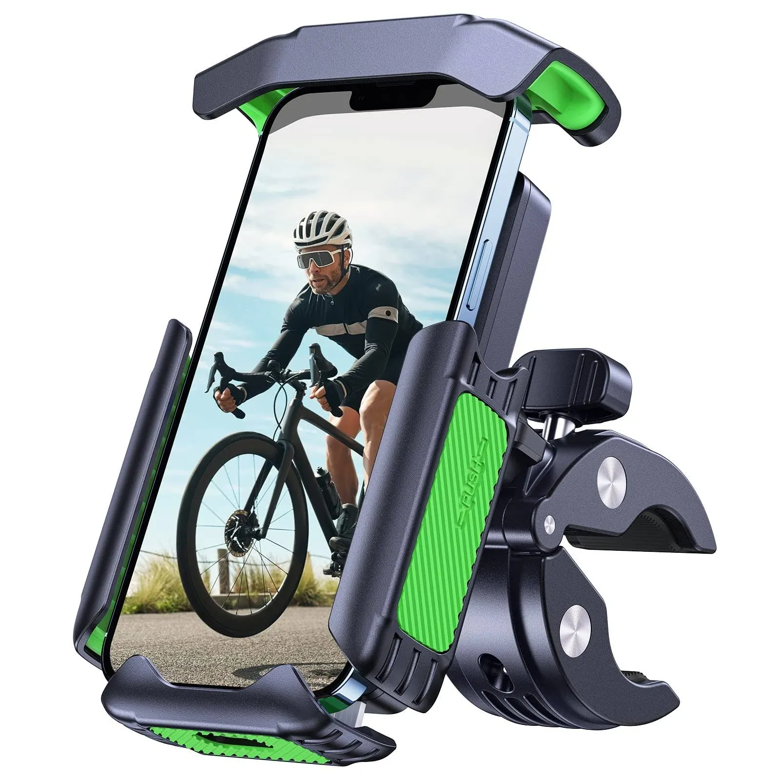 2023 Newest VICSEED Bike Phone Mount, [No.1 Full Protection & Solid Grip] Motorcycle Phone Mount [0.1S Release] 360° Handlebar Bike Phone Holder for Bicycle Scooter, Big Phones & Thick Cases All Phone