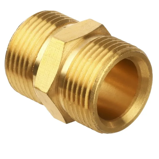 M MINGLE Pressure Washer Coupler, Metric M22 15mm Male Thread to M22 14mm Male Fitting, 4500 PSI