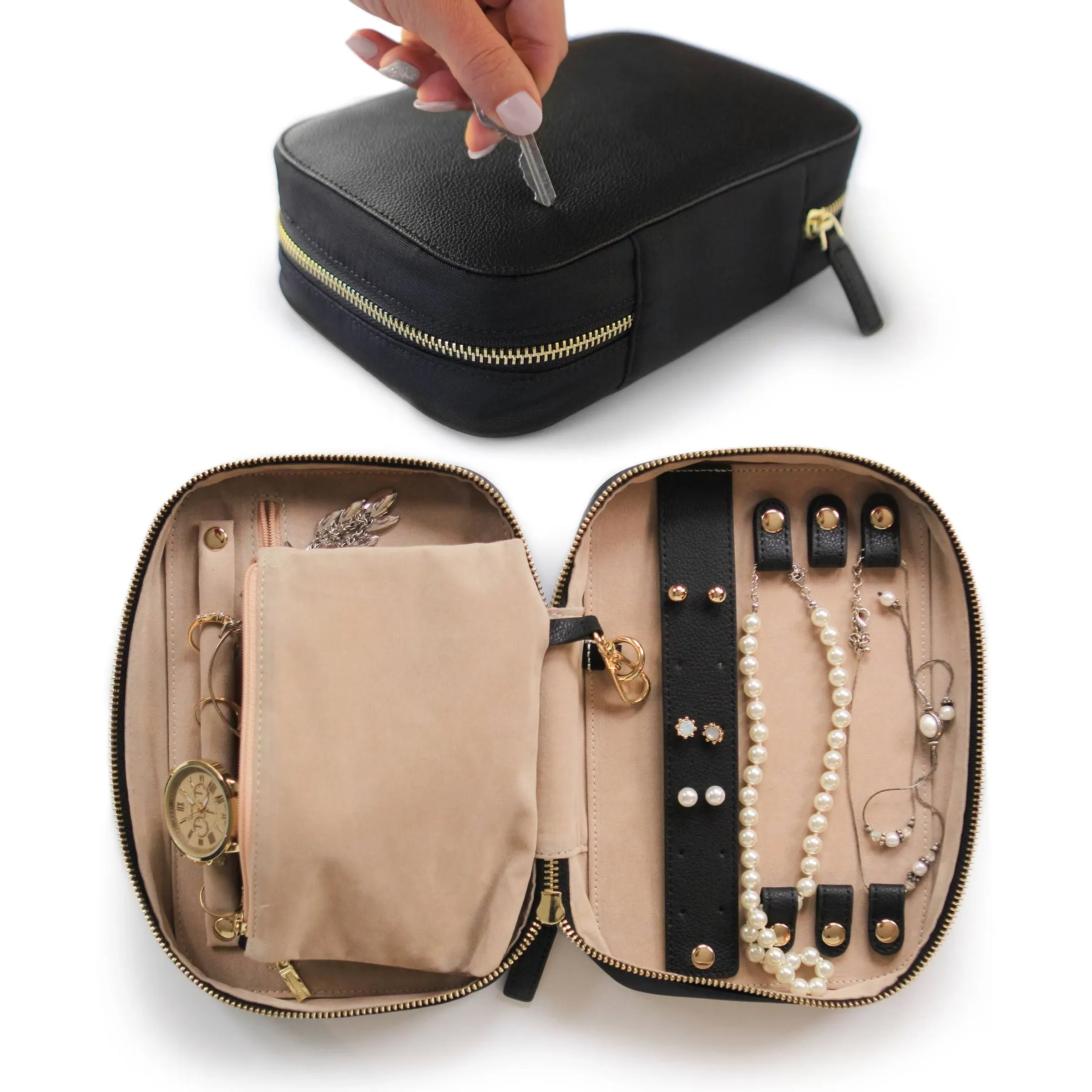 Case Elegance Large Travel Jewelry Organizer