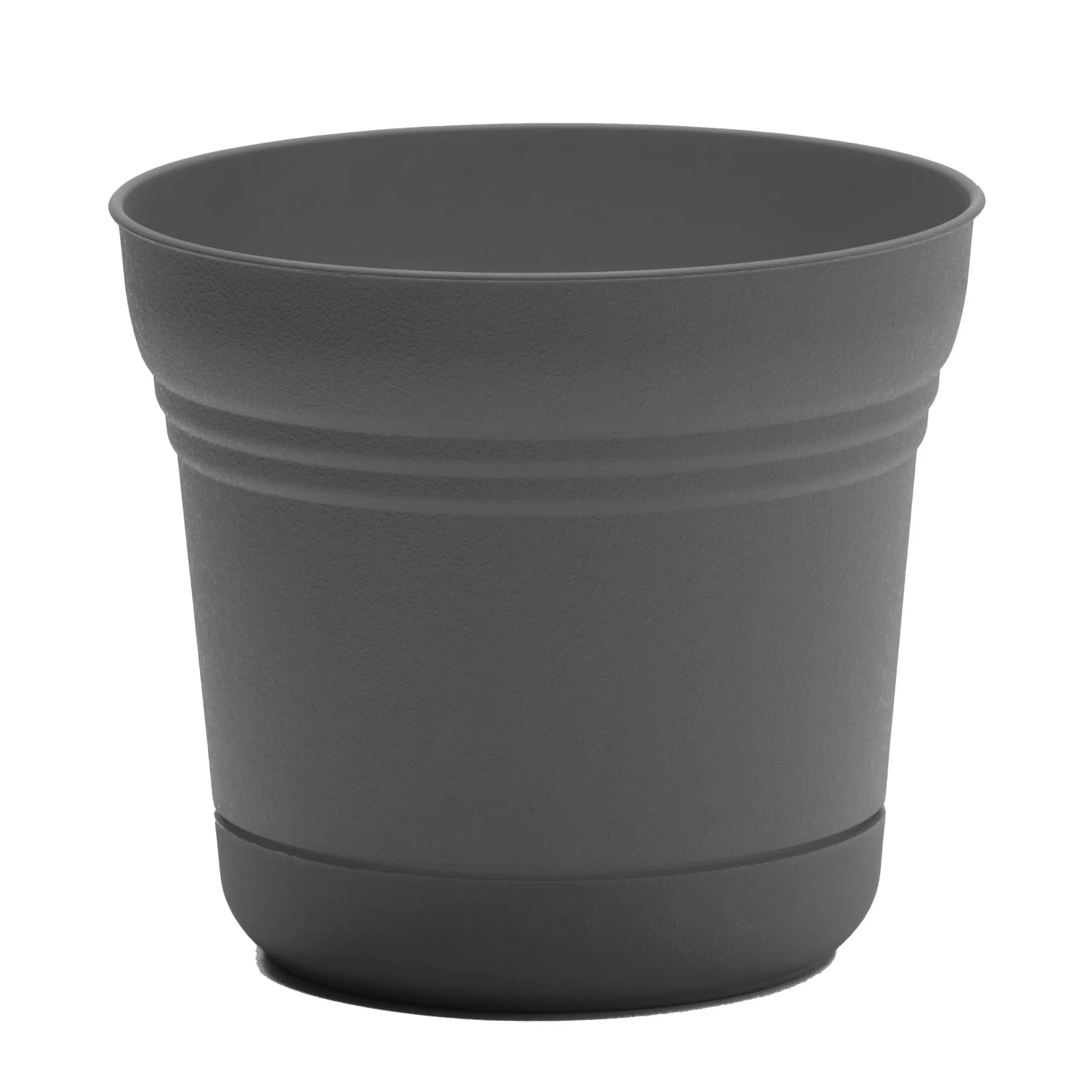 Bloem Planter, Saturn Charcoal, 7 Inches