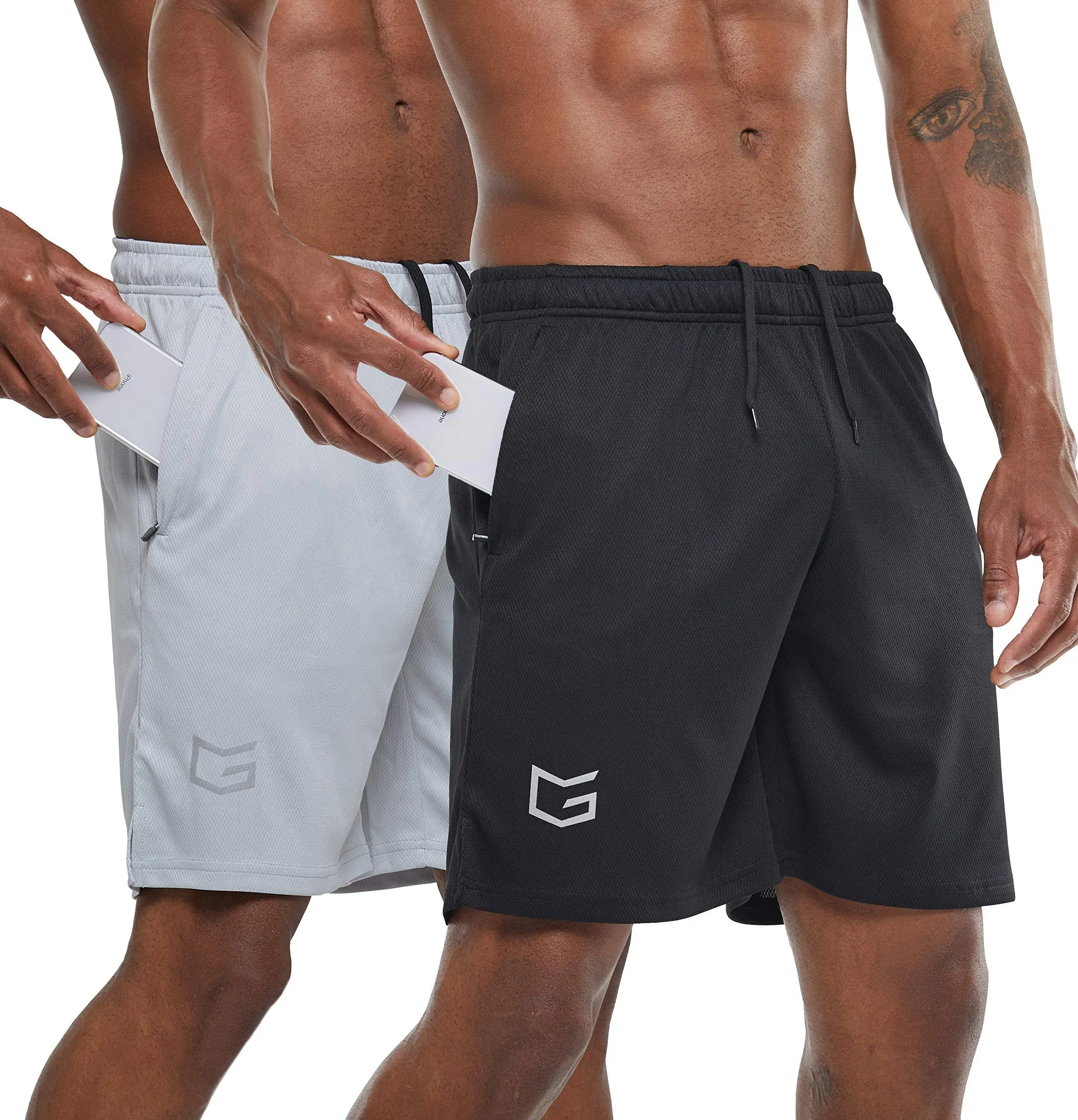 G Gradual Men&#039;s 7&#034; Workout Running Shorts Quick Dry Lightweight Gym Shorts with 