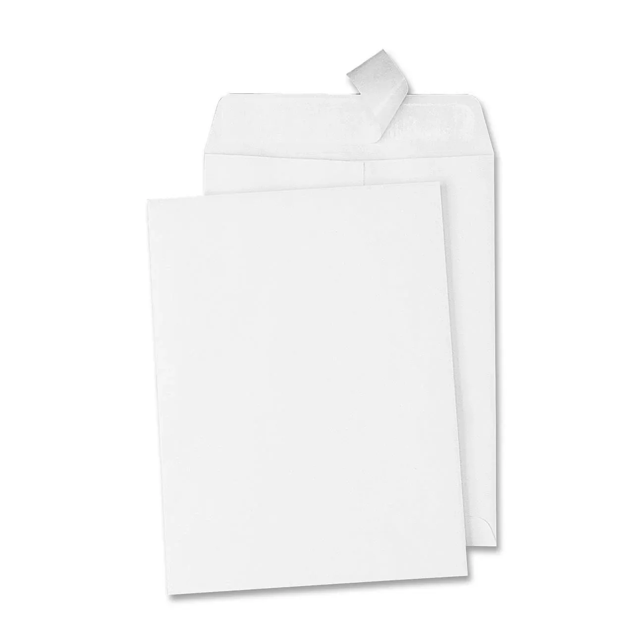 Quality Park Redi-Strip Catalog Envelope, White, 10" x 13" - 100 count