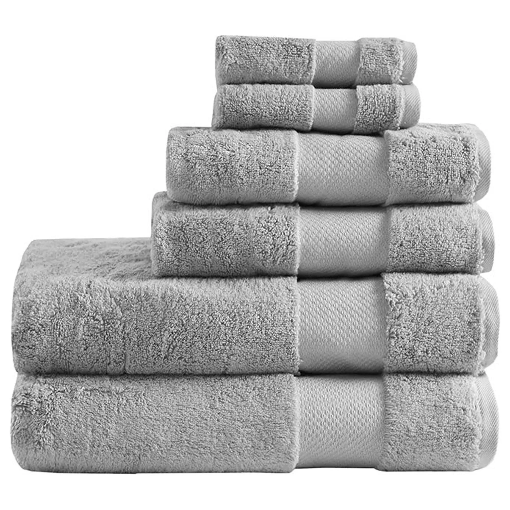 Madison Park Signature 6 Piece Turkish Cotton Bath Towel Set