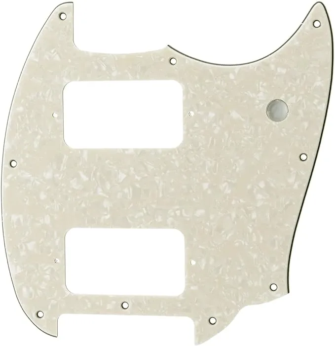 Musiclily Pro 9 Holes Round Corner HH Guitar Pickguard 2 Humbuckers for Squier ...