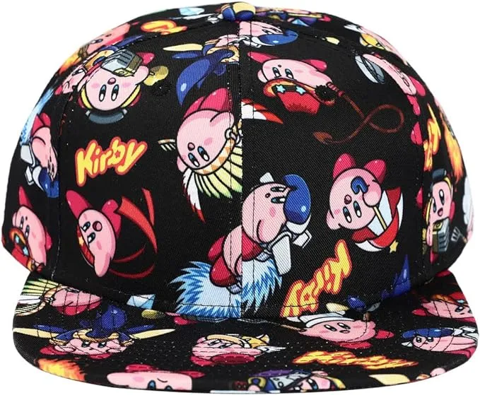 Bioworld Kirby Sublimated Flat Bill Snapback Hat