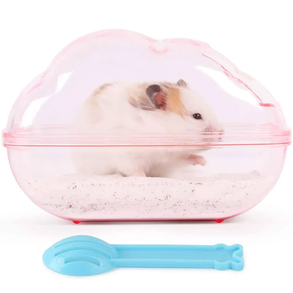 BUCATSTATE Hamster Sand Bath Kit Hamster Sand Bath Container Large Transparen...