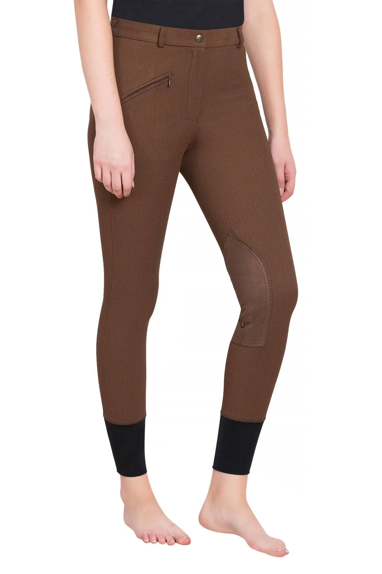 TuffRider Ladies Ribb Knee Patch Breeches (Regular)