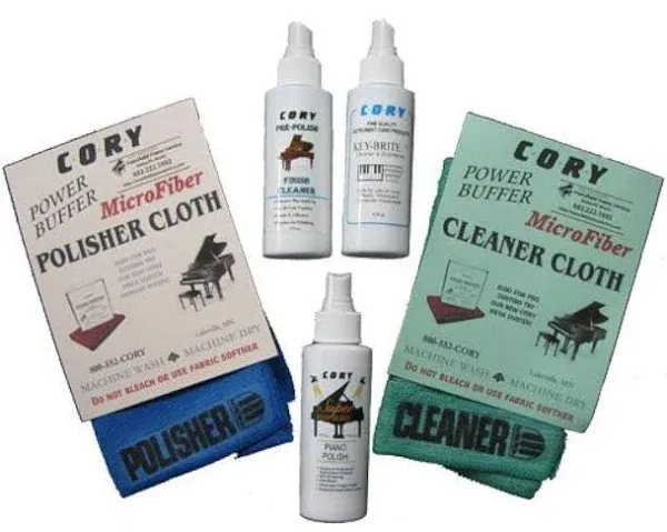 Cory Care Products Complete Piano Finish Cleaning and Care Kit - for High Gloss ...