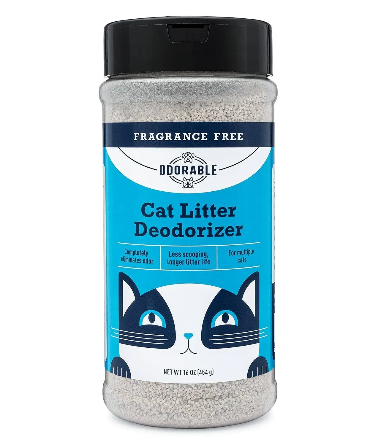 Odorable Cat Litter Deodorizer - Fragrance Free Litter Box Odor Eliminator