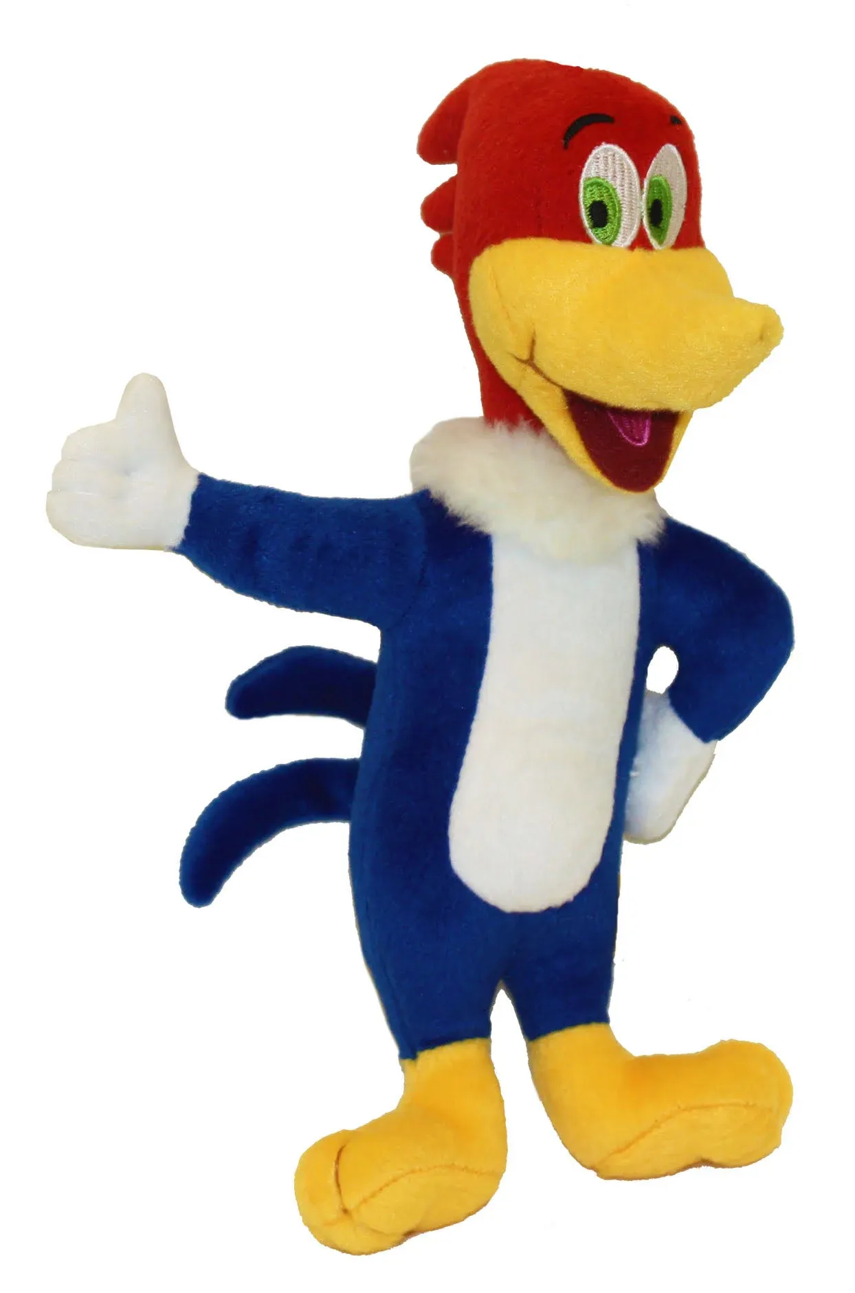 Multipet Woody Woodpecker Plush Dog Toy Laughs When squeezed 11&#034; Single or 3pck