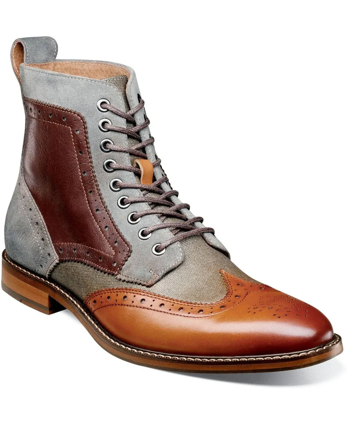 Stacy Adams Men's Finnegan Wingtip Lace Up Boot