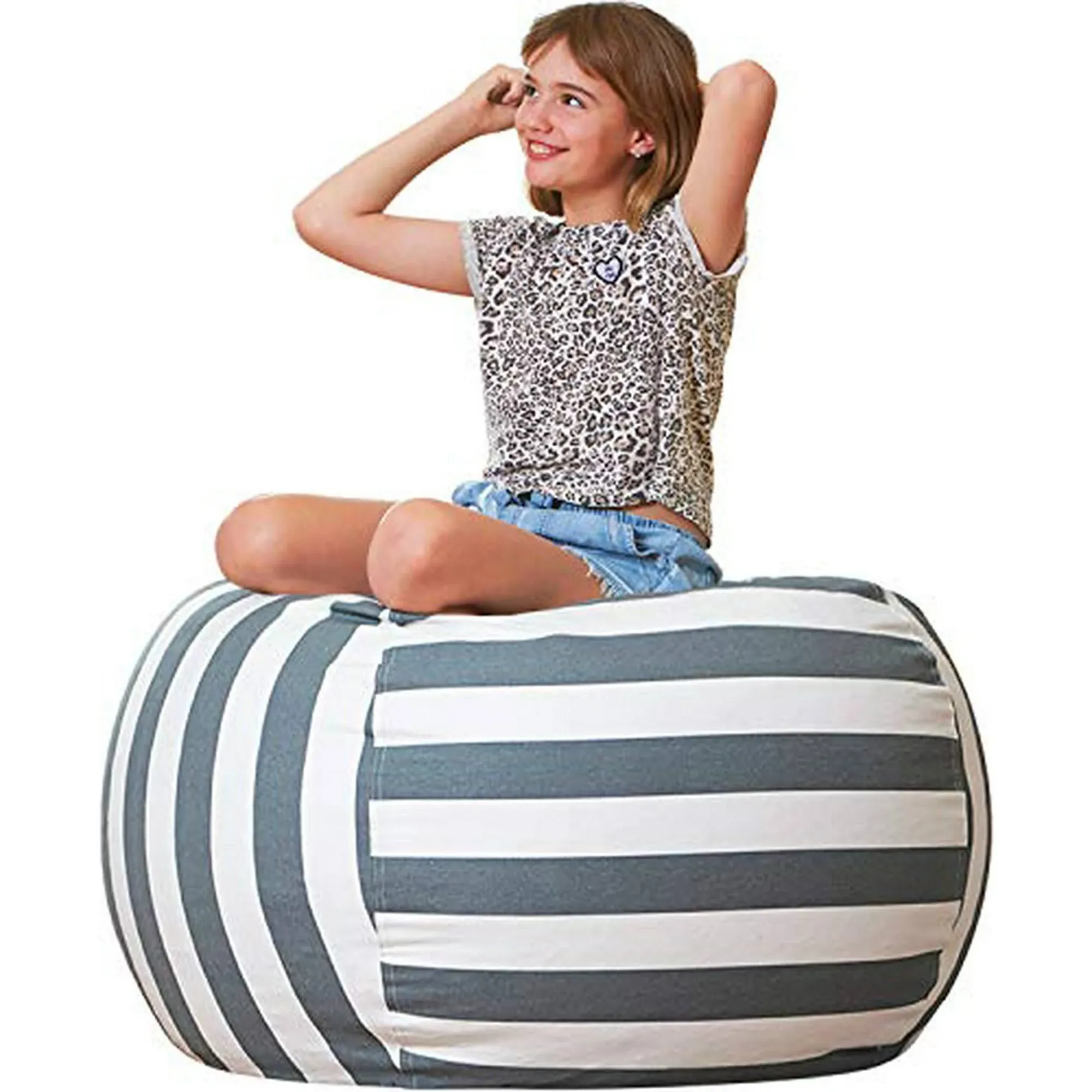 Aubliss Stuffed Animal Bean Bag Storage Chair