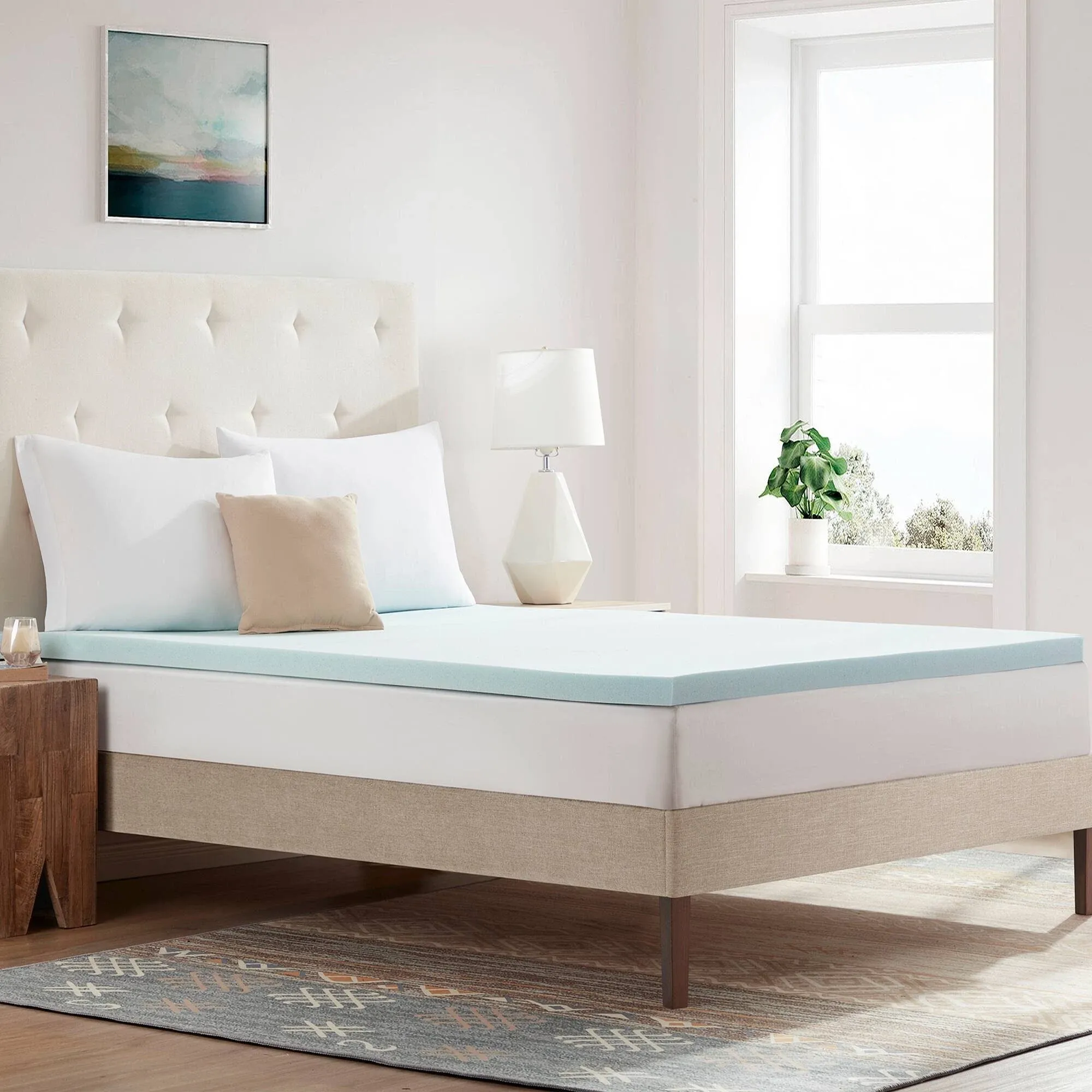 Sweet Home Collection Gel Memory Foam Mattress Topper