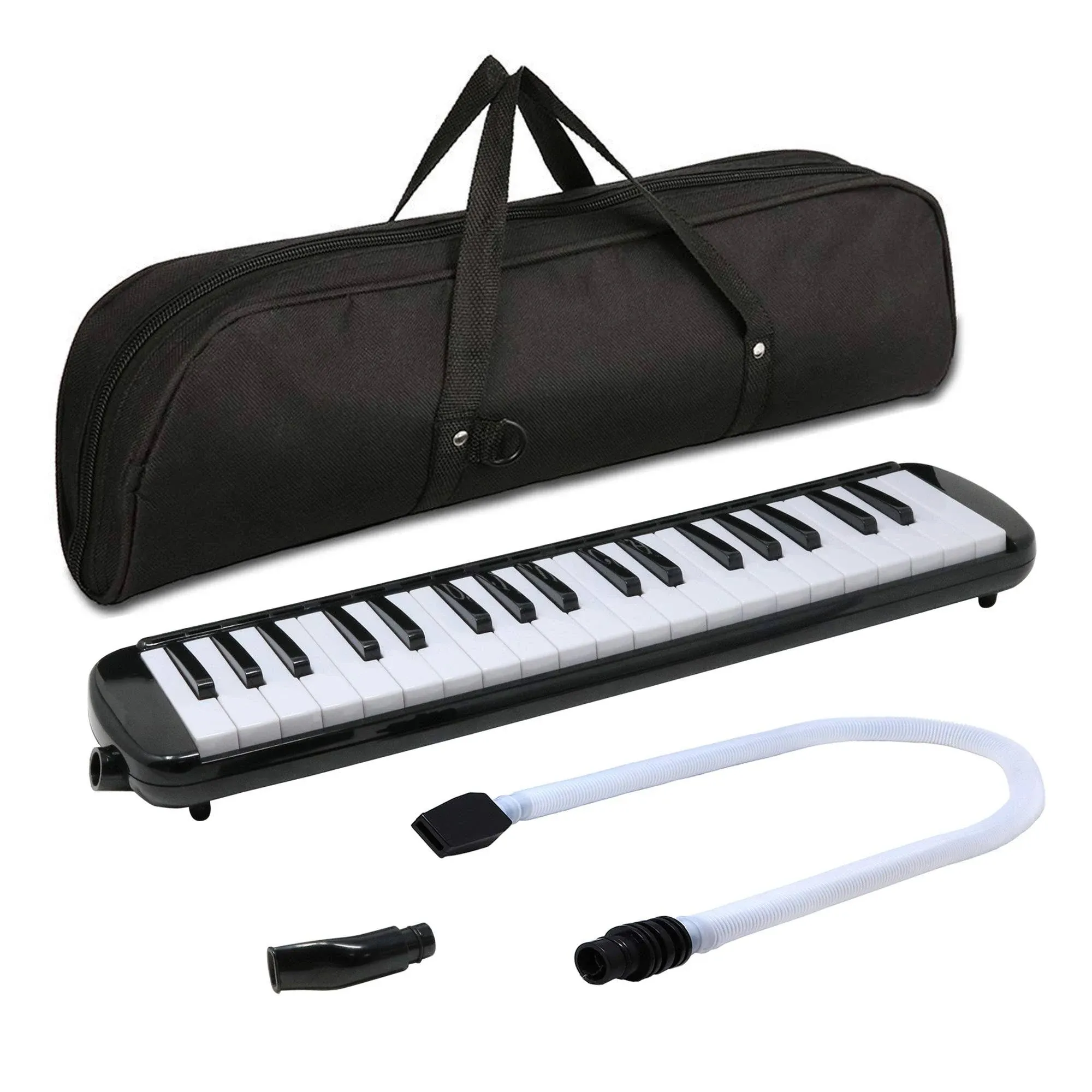 D'luca 37 Key Melodica with Case, Black