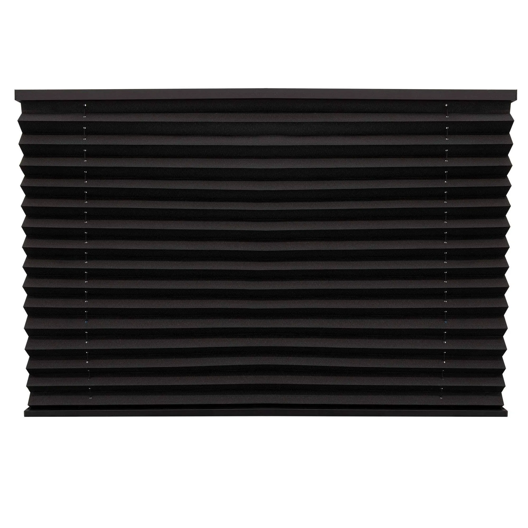 RV Pleated Shades In Black 74&#034;W X 37&#034;H Campers