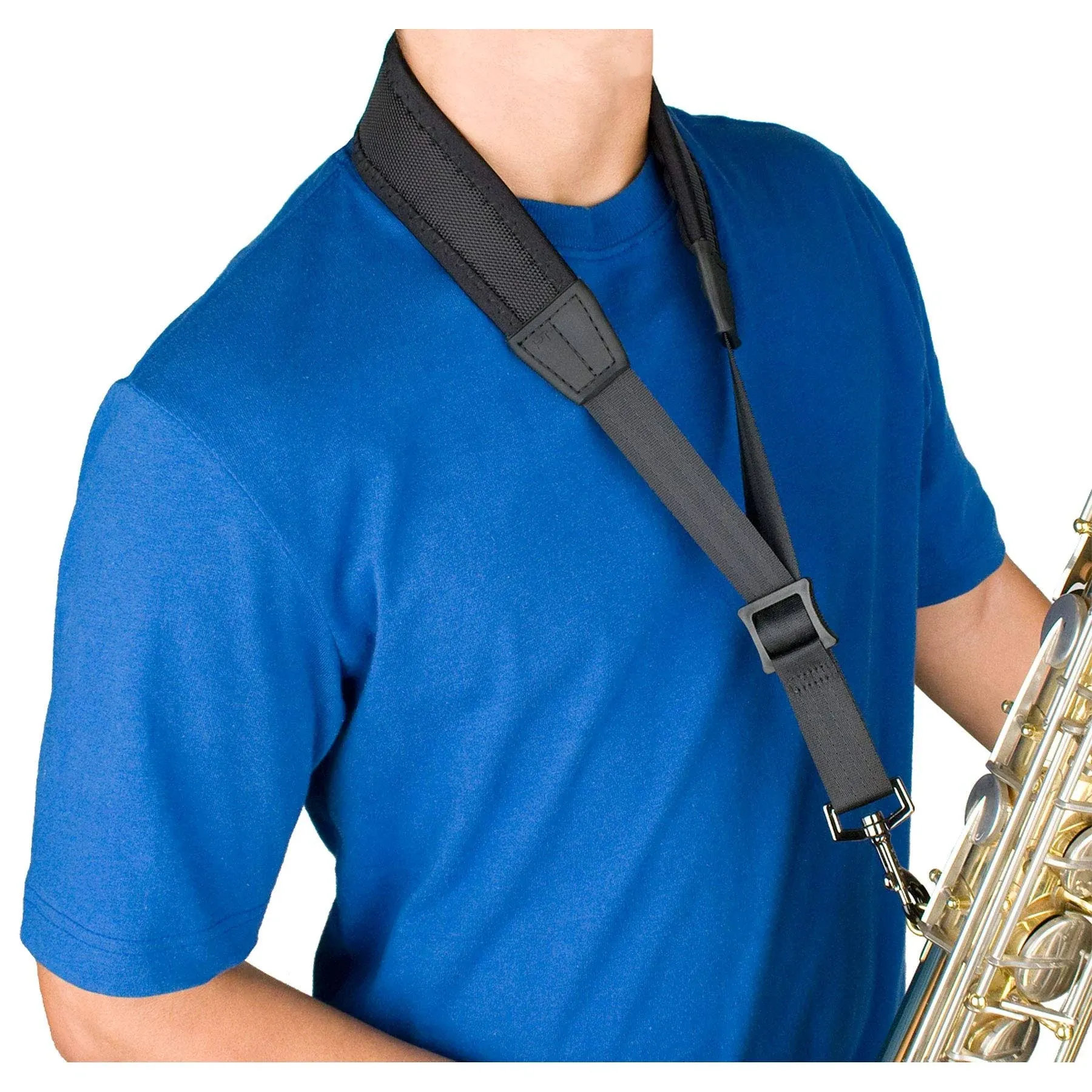 Protec Neoprene Less-Stress Neck Strap for Alto / Tenor / Baritone Saxophone 24 ...