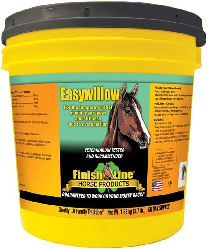 Finish Line Easywillow Soreness & Stiffness Powder Horse Supplement