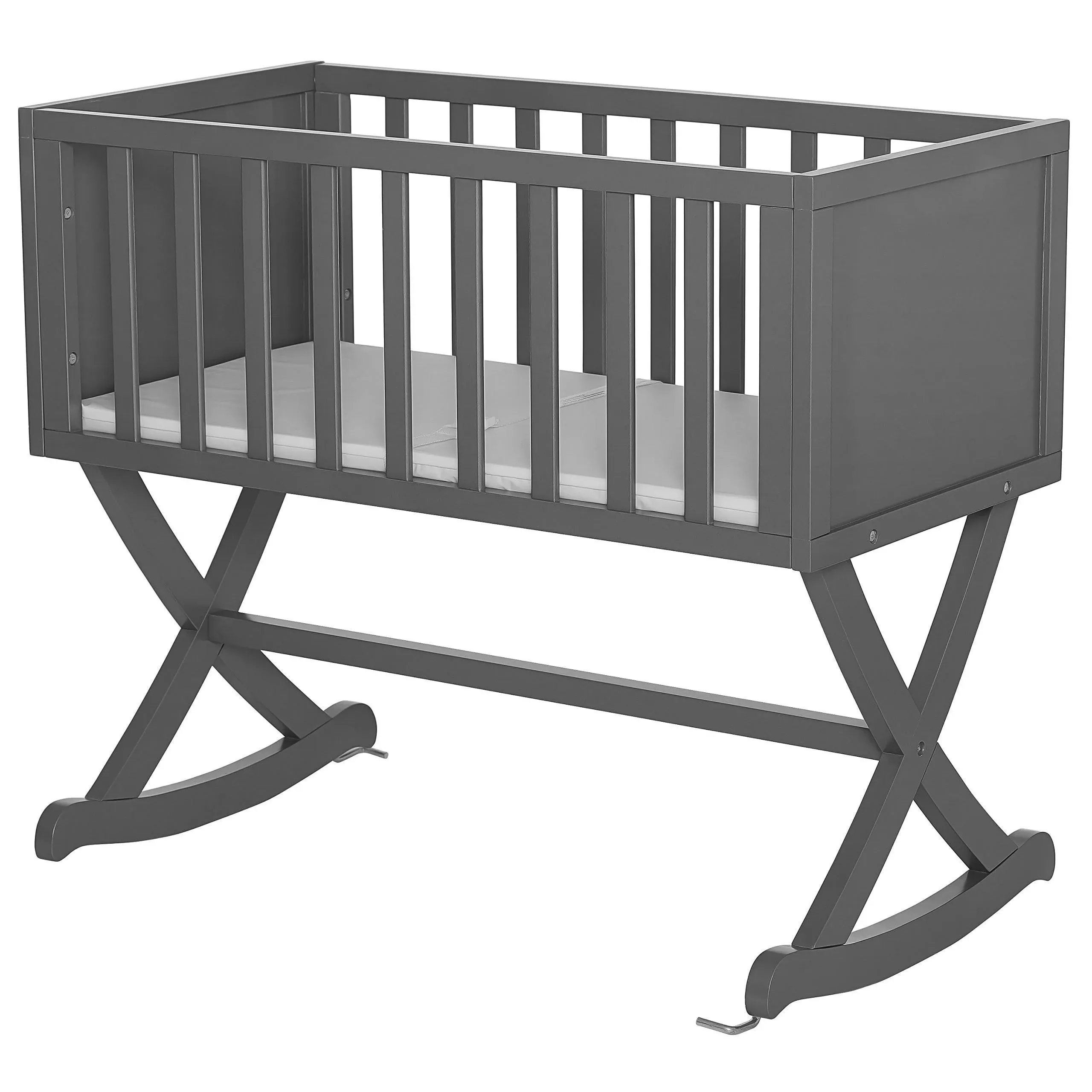 Dream on Me Luna Cradle Steel Grey