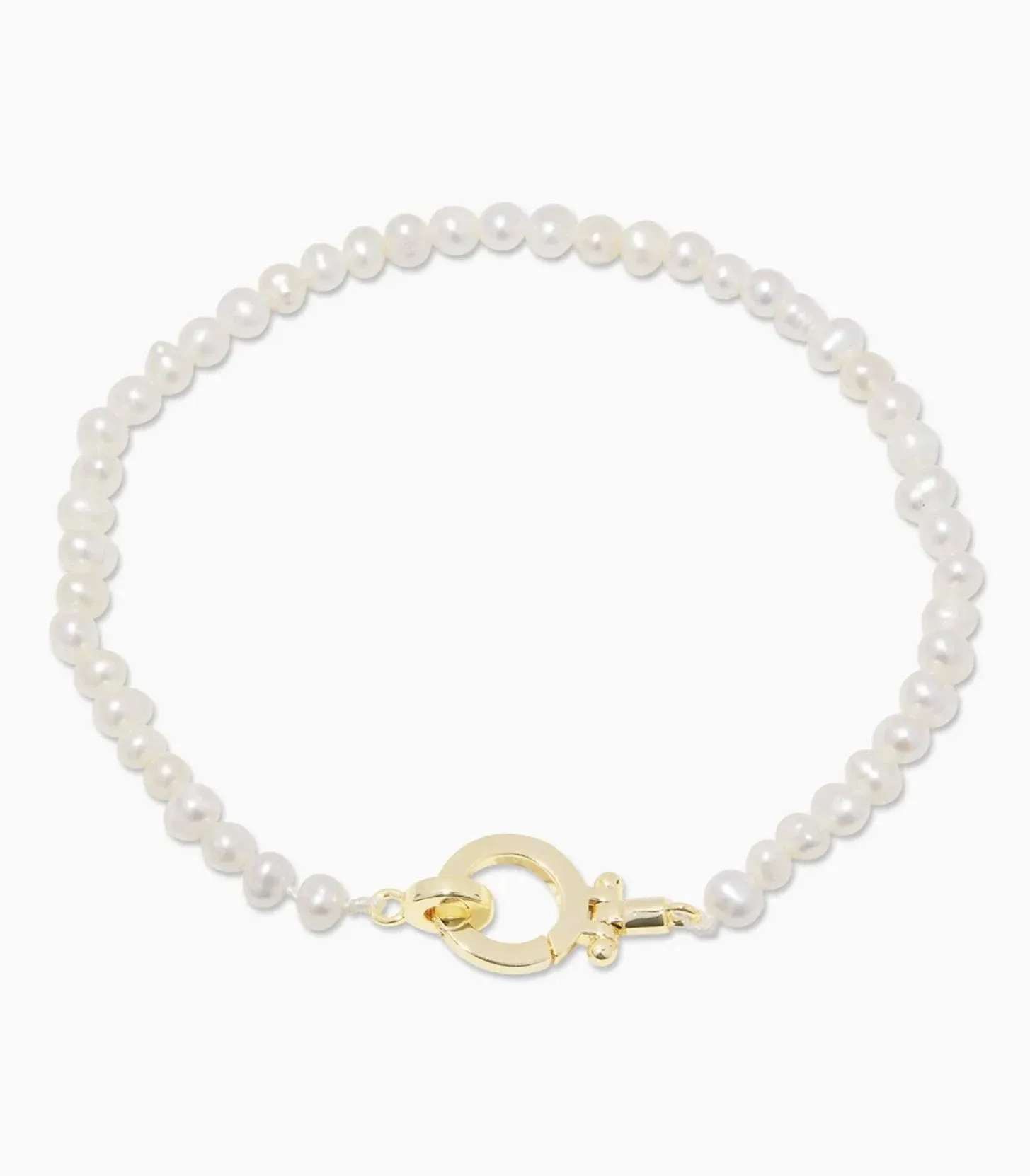 Gorjana Parker Pearl Bracelet in Gold