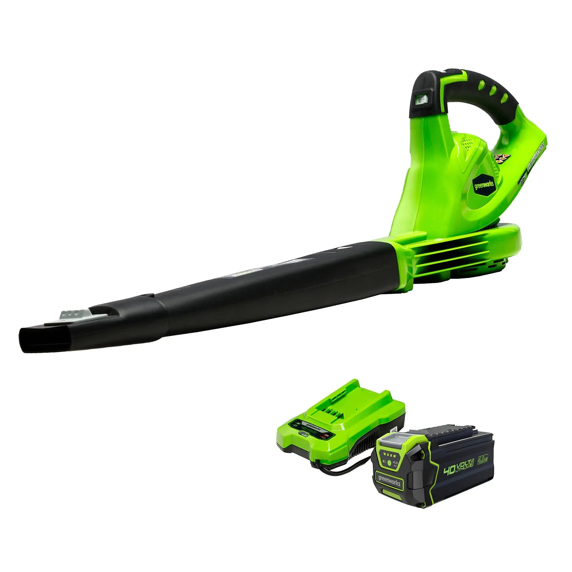 Greenworks 40V (150 MPH / 130 CFM / 75+ Compatible Tools) Cordless Leaf Blower, Tool Only