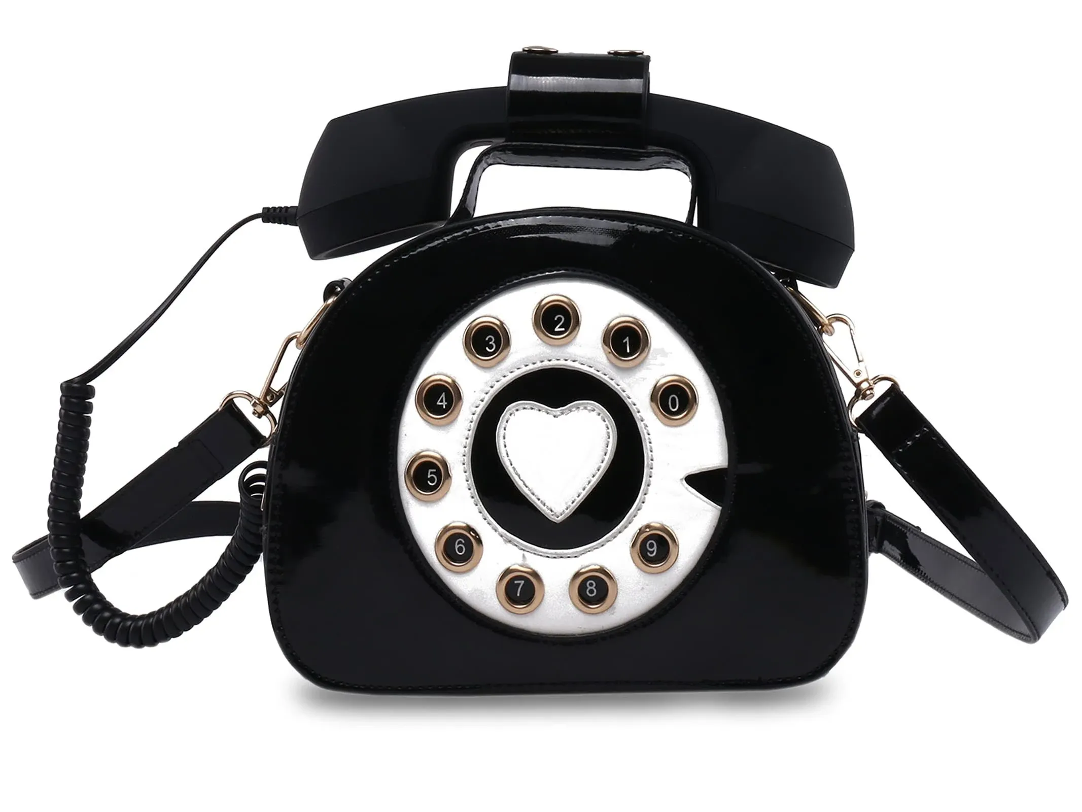 Womens Telephone Shaped Shoulder Bag Retro Top-Phone body Bag Totes