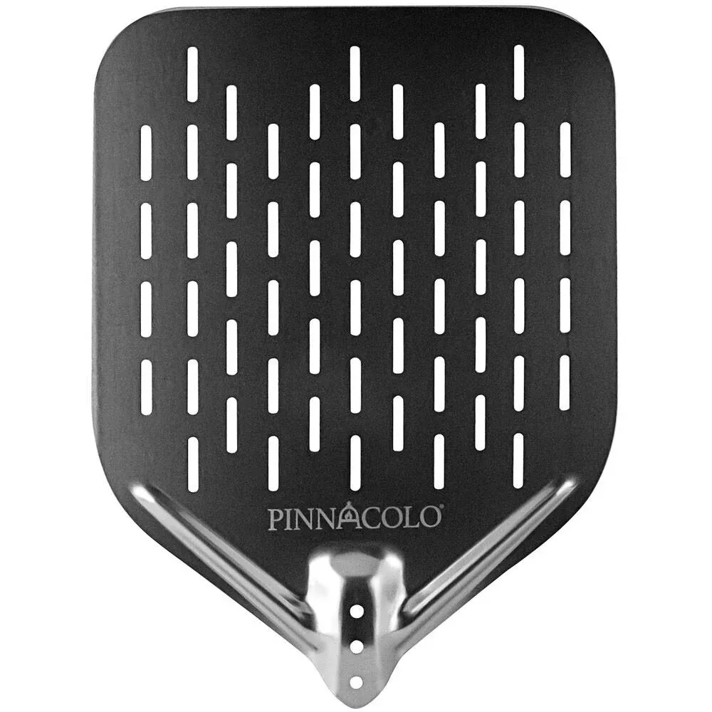 12 Inch Perforated Aluminum Pizza Peel with Handle - Lightweight and Easy to Use, Perfect for Homemade Pizza, Bread, and Pastries