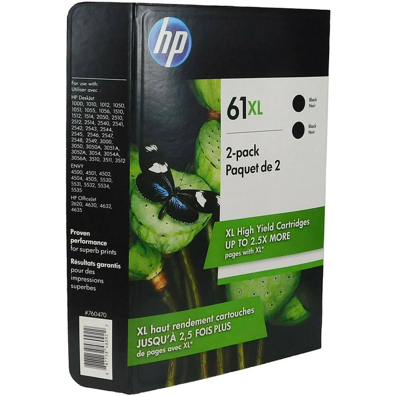 HP 61XL Black and 61XL Color Combo