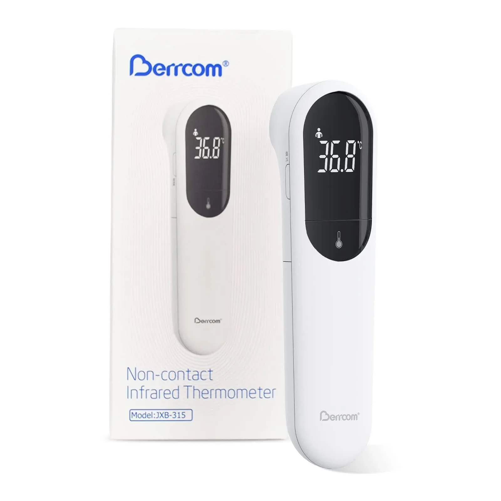 Berrcom No Touch Forehead Thermometer for Adults and Kids, Digital Infrared ...