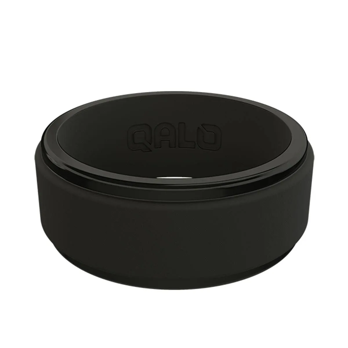 QALO Men's Step Edge Silicone Ring