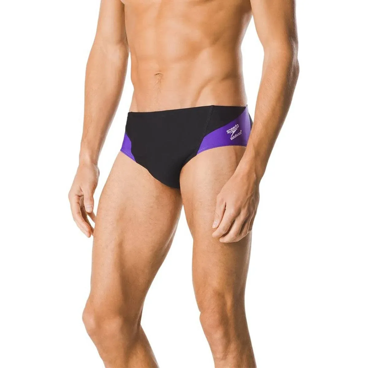 ★ NWT Speedo endurance Brief - Black/purple ★