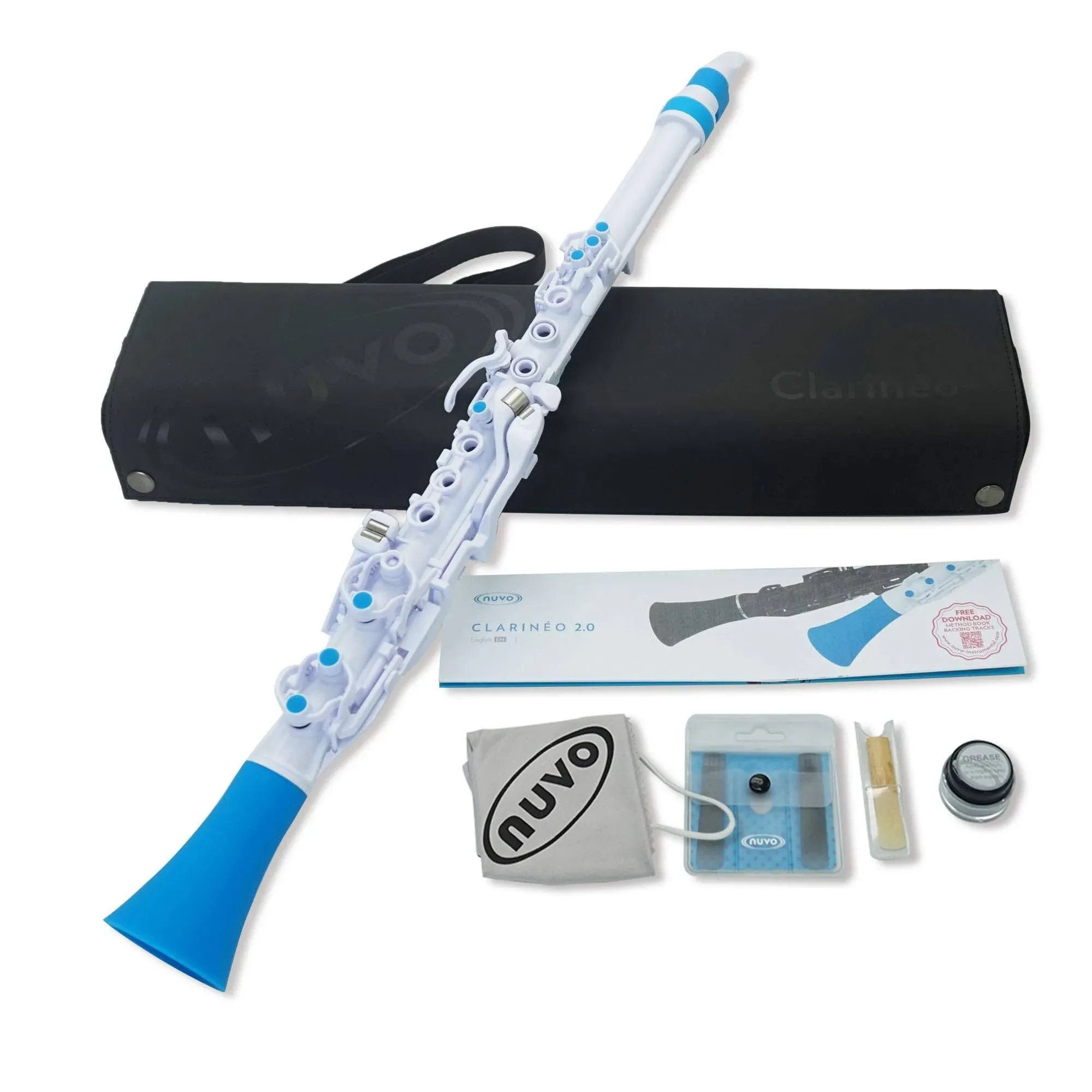 Nuvo Clarinéo 2.0 Standard Kit white-blue « Clarinet