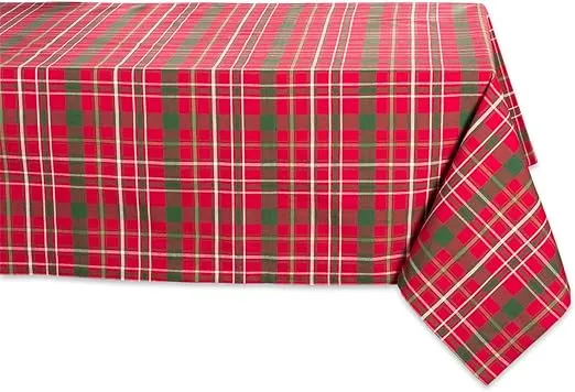 Design Imports Tartan Holiday Plaid Napkin Setof 6