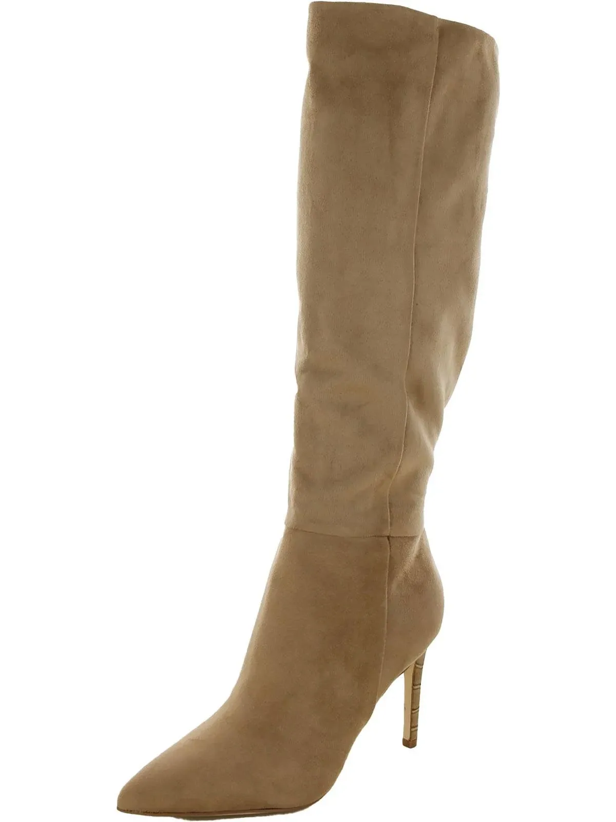 RICHY2 Womens Faux Suede Pumps Knee-High Boots