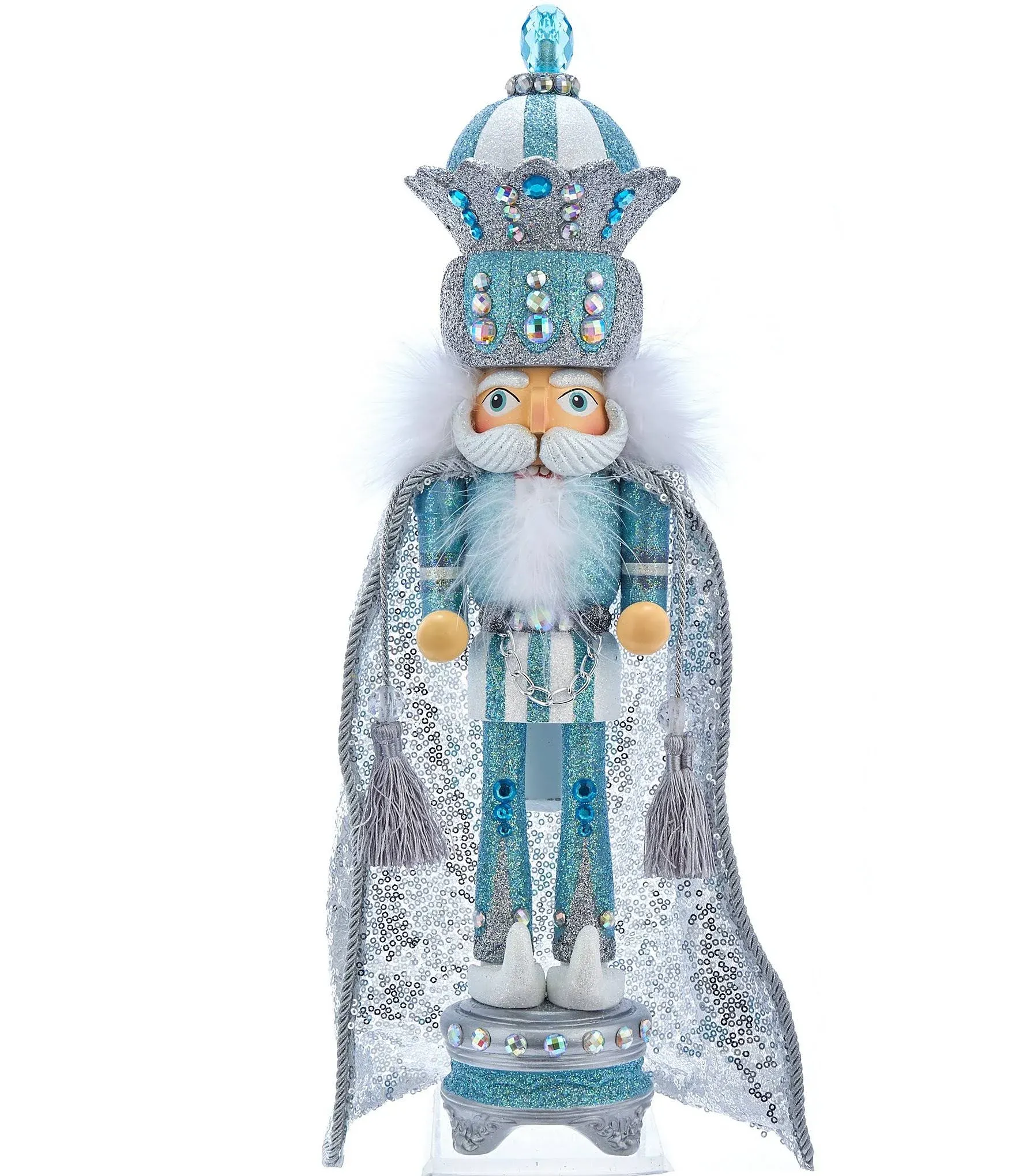 Kurt S. Adler HA0462 Nutcracker, Blue, Silver, 18.5-inches tall