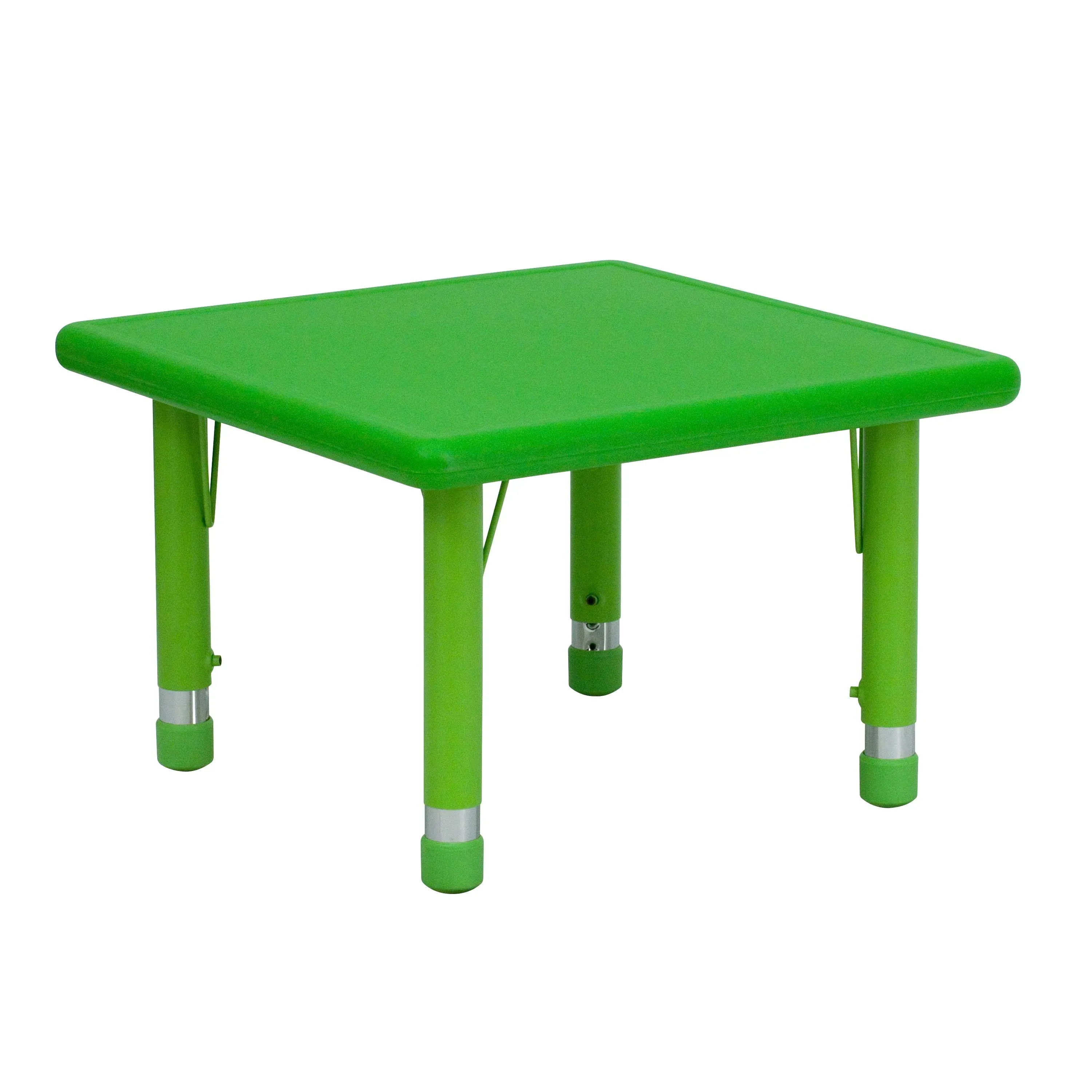 Flash Furniture 24'' Square Plastic Height Adjustable Activity Table YU-YCX-002-2-SQR-TBL