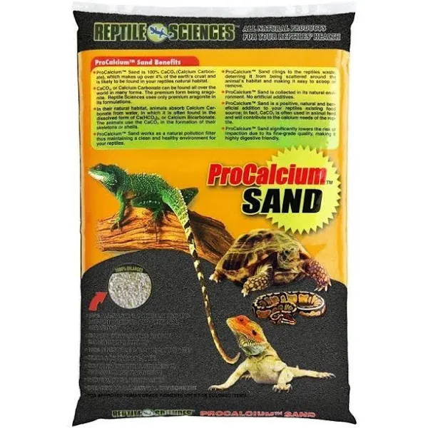 Reptile Sciences Terrarium Sand, 10-Pound, Black