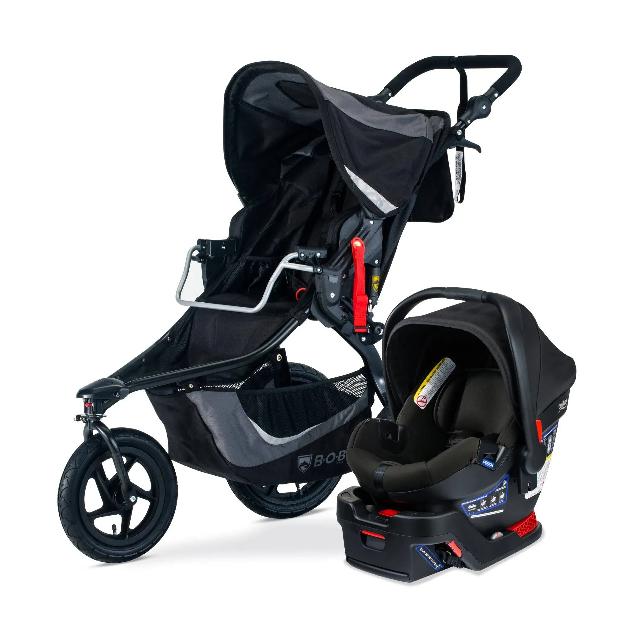 Bob Gear Revolution Flex 3.0 Travel System with B-Safe Gen2 Infant Car Seat - Graphite Black