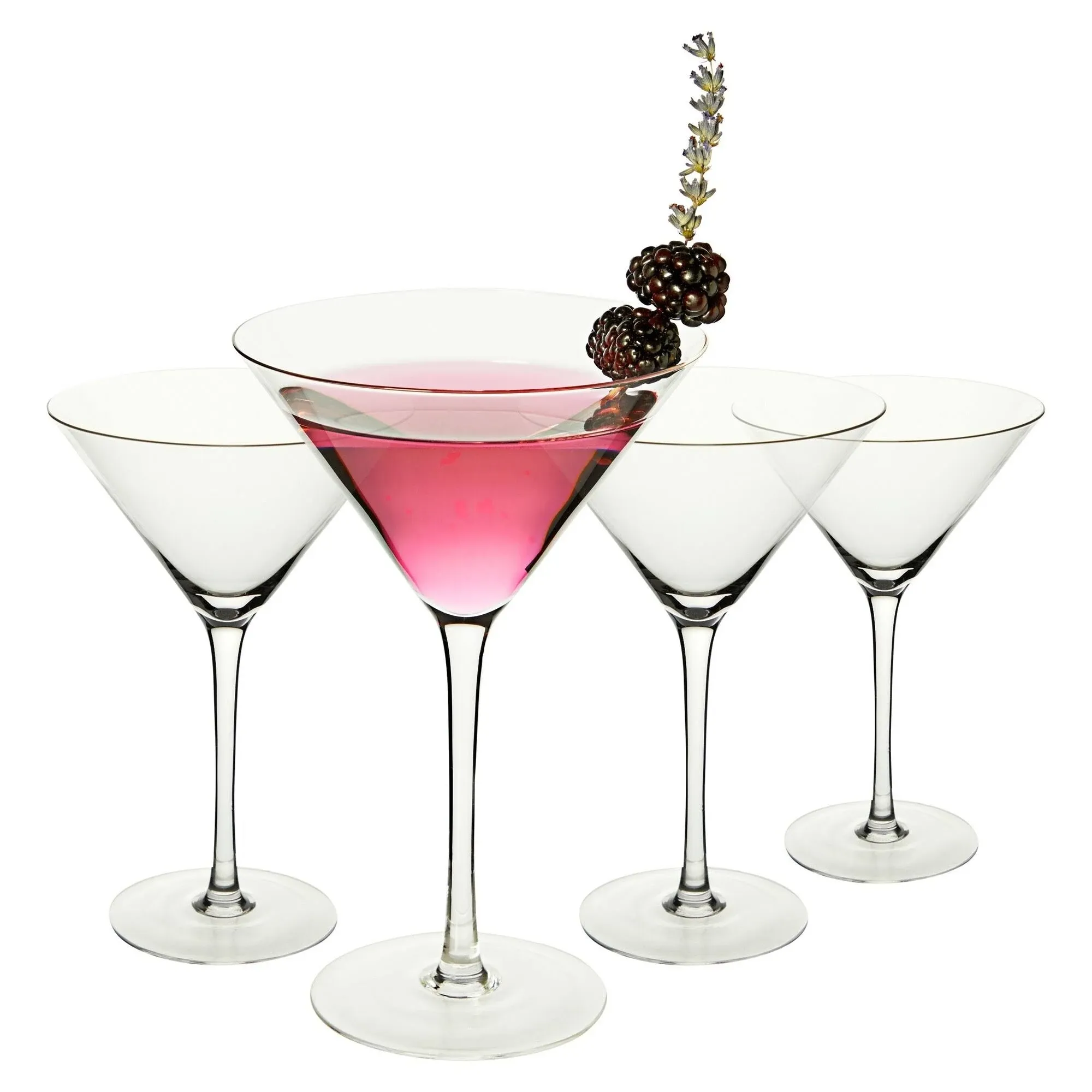 Juvale 9 oz Martini Glasses Set of 4 for Cocktail Parties, Wedding Gift, Housewarming, Bar Accessories