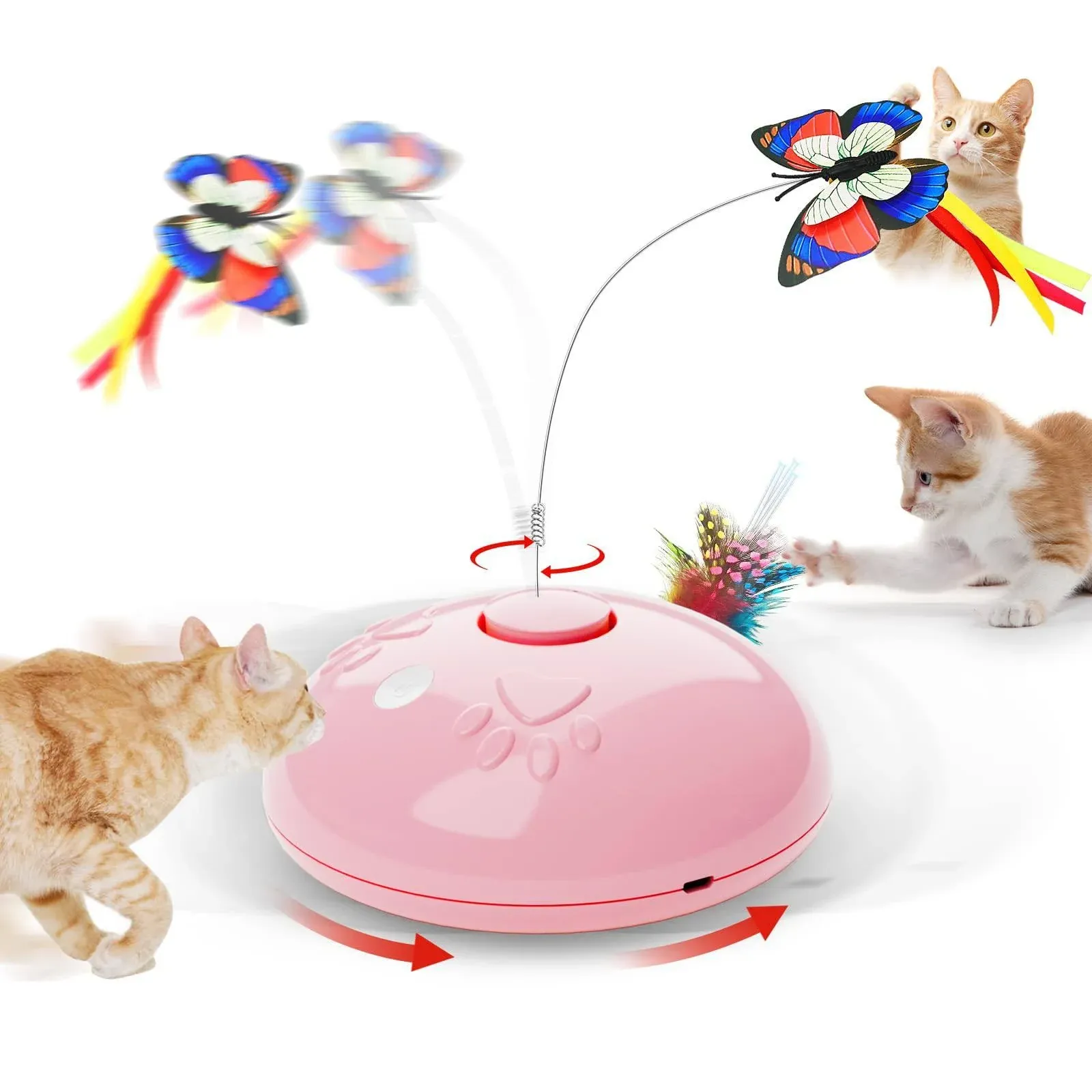 brifun Cat Toy, Upgraded Interactive for Indoor cats?3 in 1 Moving Cat Toys with ...