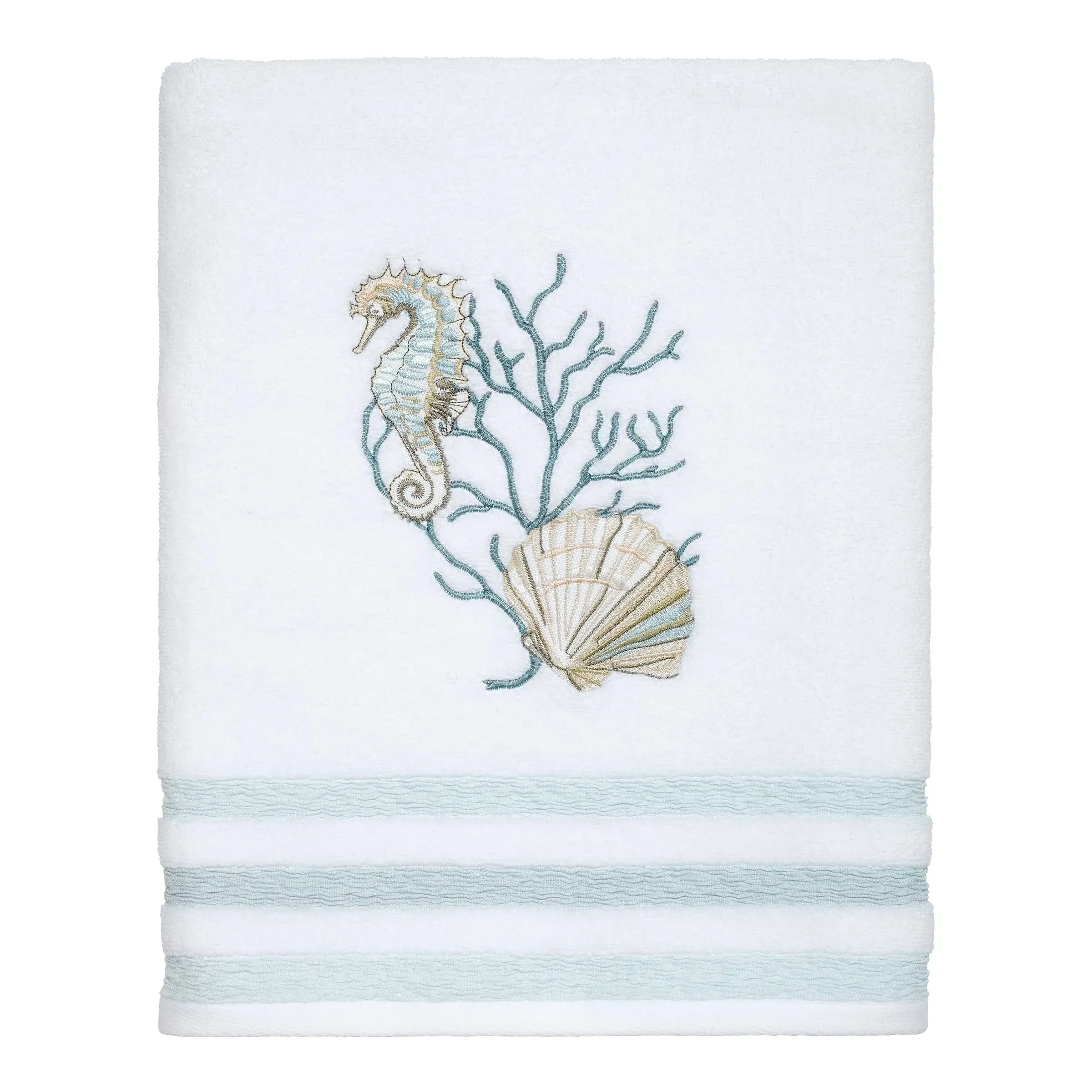 Avanti Linens - Bath Towel, Soft & Absorbent Cotton Towel (Coastal Terrazo) 50.00" x 27.00"