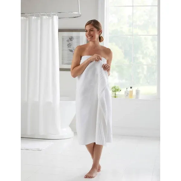 Zero Twist 100% Cotton Oversized Bath Sheet by BrylaneHome in White