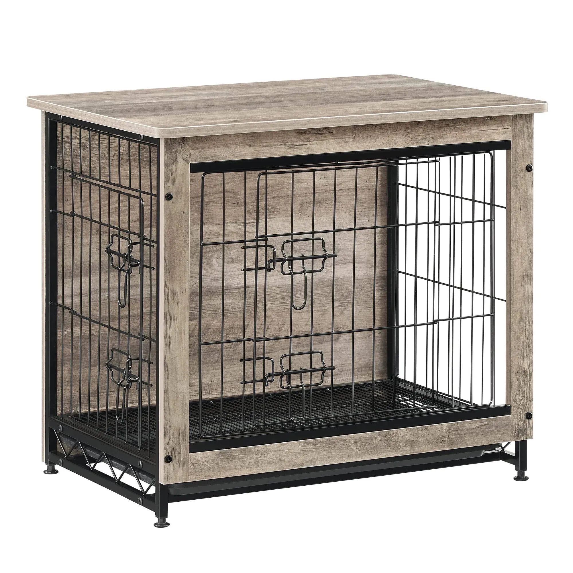 FEANDREA Dog Crate Furniture Side End Table Modern Kennel for Dogs Indoor Up to ...