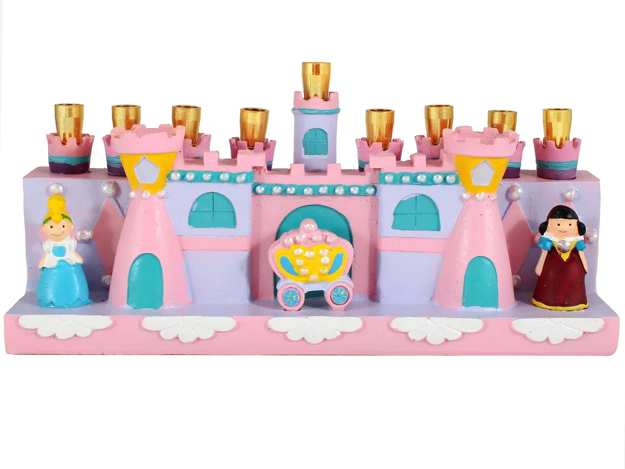 Aviv Judaica Hanukkah The Princess and Castle Menorah