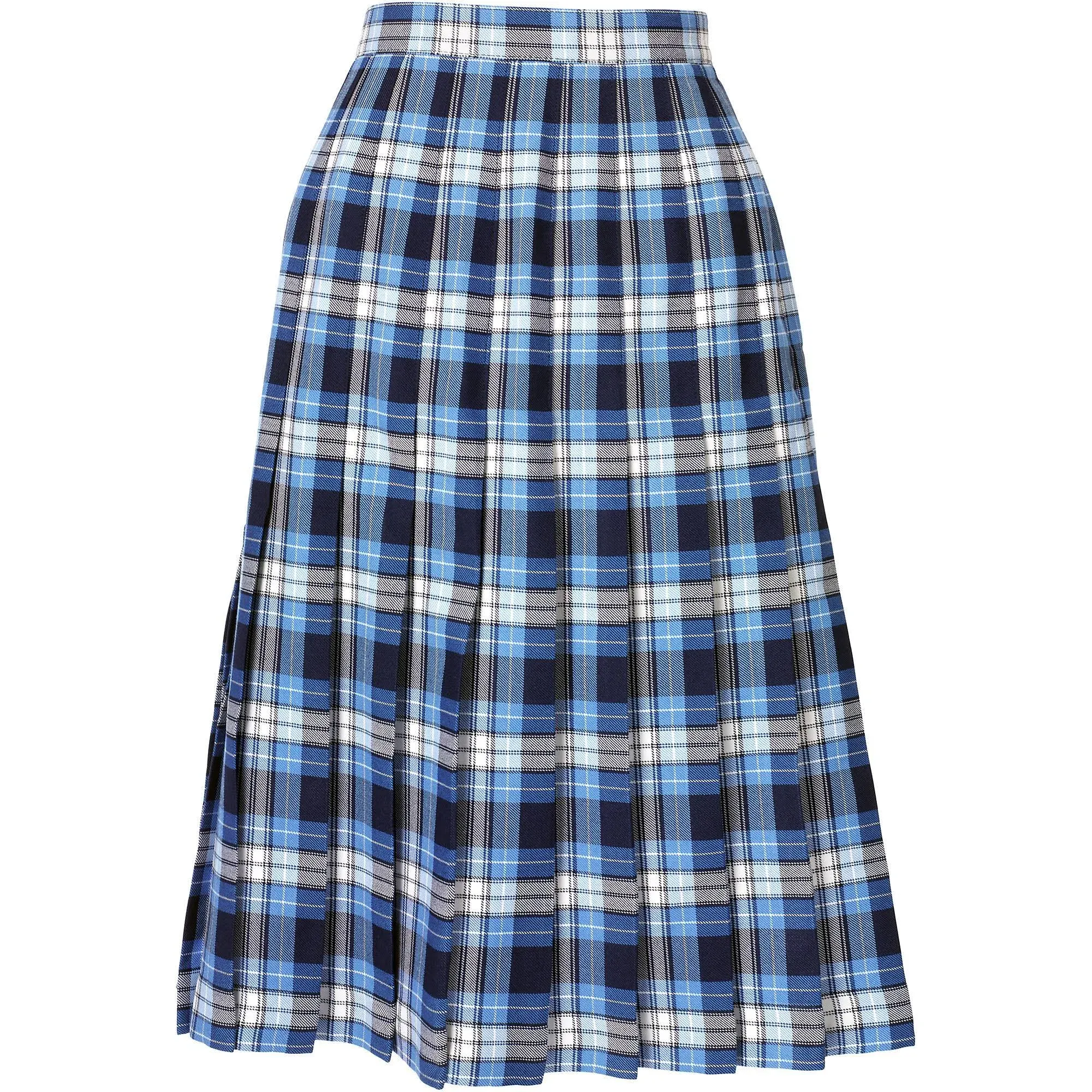 Women's School Uniform Plaid Pleated Skirt Below the Knee
      
          Women's School Uniform Plaid Pleated Skirt Below the Knee